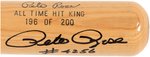 PETE ROSE SIGNED BASEBALL BAT PAIR.