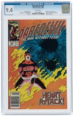 "DAREDEVIL" #254 MAY 1988 CGC 9.4 NM (FIRST TYPHOID MARY).