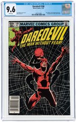 "DAREDEVIL" #188 NOVEMBER 1982 CGC 9.6 NM+ (FIRST STONE, CLAW & SHAFT).