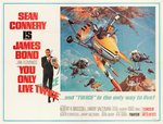 JAMES BOND "YOU ONLY LIVE TWICE" SUBWAY POSTER (GRYOCOPTER STYLE).