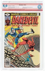 "DAREDEVIL" #161 NOVEMBER 1979 CBCS 8.0 VF VERIFIED SIGNATURE.