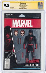 "DAREDEVIL" #1 ACTION FIGURE VARIANT COVER FEBRUARY 2016 CGC 9.8 NM/MINT SIGNATURE SERIES.