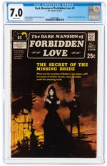 "DARK MANSION OF FORBIDDEN LOVE" #1 SEPTEMBER/OCTOBER 1971 CGC 7.0 FINE/VF.