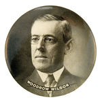 "WOODROW WILSON" LARGE 4" PAPERWEIGHT MIRROR UNLISTED IN HAKE.