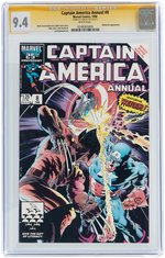 "CAPTAIN AMERICA ANNUAL" # 8 1986 CGC 9.4 NM SIGNATURE SERIES.