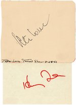 HOLLYWOOD LEGENDS SIGNED PHOTOS & SIGNATURES LOT.