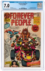 "FOREVER PEOPLE" #1 FEBRUARY/MARCH 1971 CGC 7.0 FINE/VF (FIRST FOREVER PEOPLE & FULL DARKSEID).