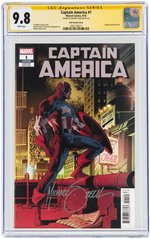 "CAPTAIN AMERICA" #1 ZECK VARIANT COVER SEPTEMBER 2018 CGC 9.8 NM/MINT SIGNATURE SERIES.