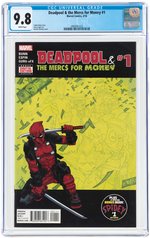 "DEADPOOL & THE MERCS FOR MONEY" #1 APRIL 2016 CGC 9.8 NM/MINT.