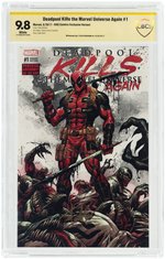 "DEADPOOL KILLS THE MARVEL UNIVERSE AGAIN" #1 VARIANT SEPTEMBER 2017 CBCS 9.8 NM/MINT SIGNATURE.