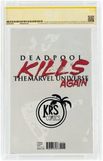 "DEADPOOL KILLS THE MARVEL UNIVERSE AGAIN" #1 VARIANT SEPTEMBER 2017 CBCS 9.8 NM/MINT SIGNATURE.