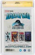 "DOMINO" #1 VARIANT "A" JUNE 2018 CGC 9.8 NM/MINT SIGNATURE SERIES.