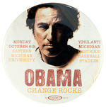 YPSILANTI CONCERT BUTTON FOR OBAMA PICTURING SPRINGSTEEN.