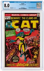 "CAT" #1 NOVEMBER 1972 CGC 8.0 VF (FIRST CAT).