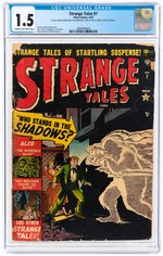 "STRANGE TALES" #7 JUNE 1952 CGC 1.5 FAIR/GOOD.