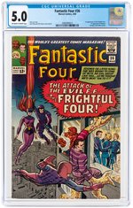 "FANTASTIC FOUR" #36 MARCH 1965 CGC 5.0 VG/FINE (FIRST FRIGHTFUL FOUR & MEDUSA).