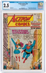"ACTION COMICS" #285 FEBRUARY 1962 CGC 2.5 GOOD.