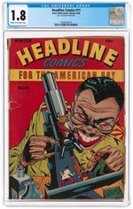 "HEADLINE COMICS" #11 WINTER 1944 CGC 1.8 GOOD-.