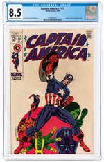 "CAPTAIN AMERICA" #111 MARCH 1969 CGC 8.5 VF+.