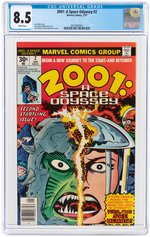 2001: A SPACE ODYSSEY #2 JANUARY 1977 CGC 8.5 VF+.