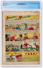 "BOY COMICS" #25 DECEMBER 1945 CGC 1.8 GOOD-.