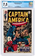 "CAPTAIN AMERICA #106 OCTOBER 1968 CGC 7.5 VF-.