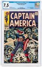 "CAPTAIN AMERICA" 107 NOVEMBER 1968 CGC 7.5 VF- (FIRST DOCTOR FAUSTUS).