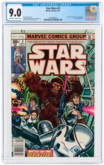 "STAR WARS" #3 SEPTEMBER 1977 CGC 9.0 VF/NM.