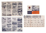 WWII AIR WAR/SPOTTERS BOOKS AND JUNIOR AIRCRAFT WARNING SERVICE KIT.