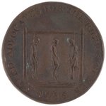 THOMAS PAINE: "NOTED ADVOCATES FOR THE RIGHTS OF MEN" SATIRICAL TOKEN.