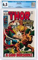 "THOR" #166 JULY 1969 CGC 6.5 FINE+.