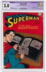 "SUPERMAN" #49 NOVEMBER/DECEMBER 1947 CGC 3.0 GOOD/VG SLIGHT (C-1) RESTORED.