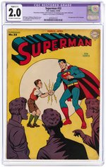 'SUPERMAN" #33 MARCH/APRIL 1945 CGC 2.0 SLIGHT (C-1) RESTORED.