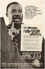 TRIO OF MARTIN LUTHER KING MEMORIAL POSTER AND FLYERS INCLUDING "EBENEZER BAPTIST CHURCH" EVENT.