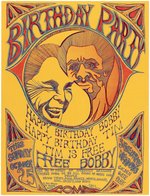 BLACK PANTHER BOBBY SEALE LSD ICON TIMOTHY LEARY 1970 BIRTHDAY POSTER.