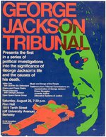 GEORGE JACKSON TRIBUNAL CIVIL RIGHTS POSTER.