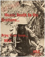 "VIETNAM MEANS DEATH TO THE BROTHERS" SCLC CIVIL RIGHTS ANTI-VIETNAM WAR POSTER.