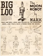 MARX "BIG LOO GIANT MOON ROBOT" BOXED TOY.