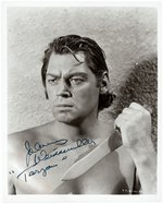 JOHNNY WEISSMULLER AS TARZAN SIGNED PHOTO.