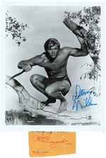 TARZAN SIGNED PHOTOS & AUTOGRAPH LOT.