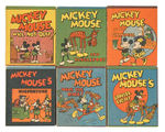 "MICKEY MOUSE 6 WEE LITTLE BOOKS" BOXED SET.