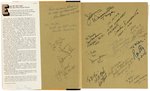 "EDGAR RICE BURROUGHS - THE MAN WHO CREATED TARZAN" MULTI-SIGNED BOOK.