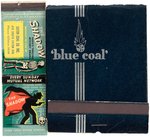 "THE SHADOW - BLUE COAL" PREMIUM PHOTO & MATCHBOOK PAIR.