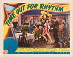 "THREE STOOGES "TIME OUT FOR RHYTHM" LOBBY CARD.