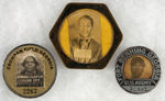 GROUP OF NINE WWII ERA ID BADGES FEATURING AFRICAN AMERICAN MEN AND WOMEN.