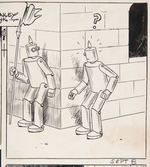 “TINY TIM” SUNDAY PAGE ORIGINAL ART PAIR WITH ROBOTS.