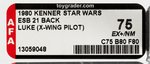 "STAR WARS: THE EMPIRE STRIKES BACK - LUKE SKYWALKER (X-WING PILOT)" 21 BACK AFA 75 EX+/NM.