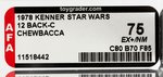 "STAR WARS - CHEWBACCA" 12 BACK-C AFA 75 EX+/NM.