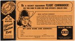 CAPTAIN MIDNIGHT "FLIGHT COMMANDER" HIGH GRADE EARLY RING WITH ORDER CARD.