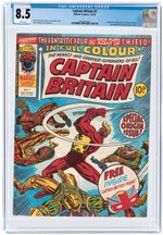 "CAPTAIN BRITAIN" #1 OCTOBER 1976 CGC 8.5 VF+ (FIRST CAPTAIN BRITAIN).